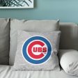 Chicago Cubs MLB Primary Sweatshirt Pillow 16 Inches Discount