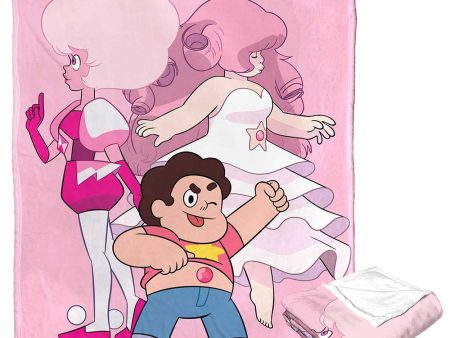 Cartoon Network Steven Universe Three Stages Of Pink Silk Touch Throw Blanket 50x60 Discount