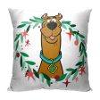 Warner Bros. Scooby-Doo Festive Scooby Throw Pillow 18x18 Inches Cheap