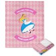 Disney Alice in Wonderland Personalized Falling For You Silk Touch Throw Blanket 50x60 Inches For Sale