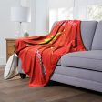 Warner Bros. The Flash Vibrate Your Molecules Silk Touch Throw Blanket 50x60 Inches Fashion