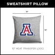 Arizona Wildcats NCAA Logo Sweatshirt Pillow 16 Inches For Cheap