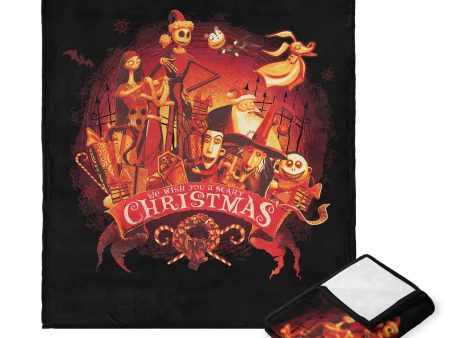 Disney Nightmare Before Christmas Forever Haunted Silk Touch Throw Blanket 50x60 Inches Online now