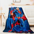 Warner Bros. Superman American Hero Silk Touch Sherpa Blanket 60x80Inches Supply