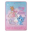 Warner Bros. Tom And Jerry Sharing Sweets Micro Raschel Throw Blanket 46x60 Inches Sale