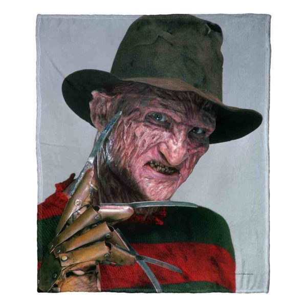 Warner Bros. Nightmare on Elm Street His Claws Silk Touch Throw Blanket 50x60 Inches For Sale