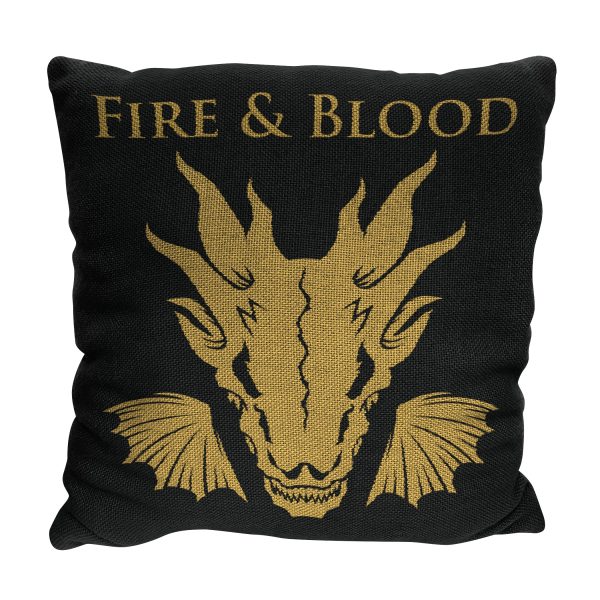 Warner Bros. House of the Dragon Heirs Of The Dragon Jacquard Pillow 20x20 Inches For Discount