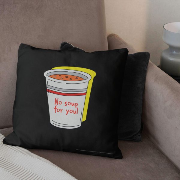 Warner Bros. Seinfeld No Soup Throw Pillow 18x18 Inches Online now