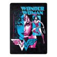 Warner Bros. Wonder Woman Truth Compassion Strength Micro Raschel Throw Blanket 46x60 Inches For Discount