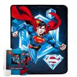 Warner Bros. Superman Superman To The Rescue Silk Sherpa Baby Blanket 40x50 Inches Cheap