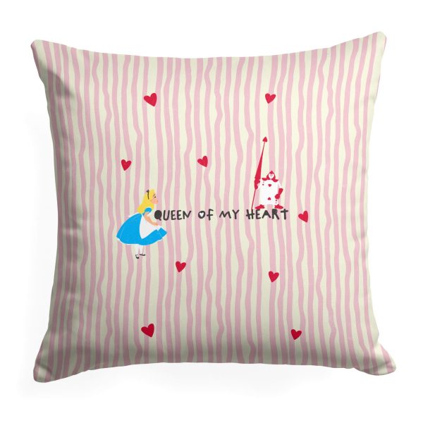 Disney Alice in Wonderland My Queen Throw Pillow 18x18 Inches Online Hot Sale