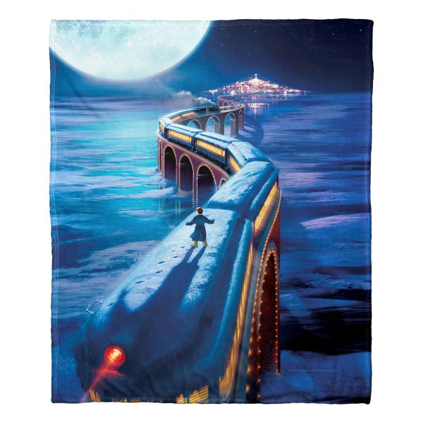 Warner Bros. Polar Express To The North Pole Silk Touch Throw Blanket 50x60 Inches Discount