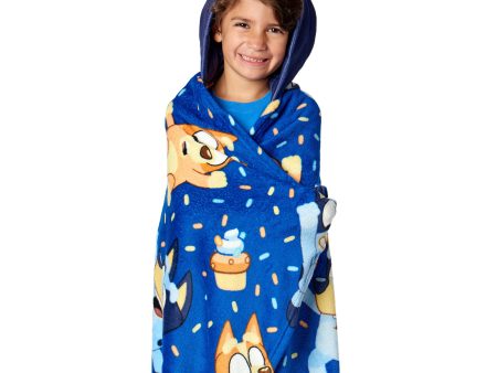 Bluey Bouncy About Hooded 3D Sculpted Hood Silk Touch Throw Blanket 40X50 Inches Fashion