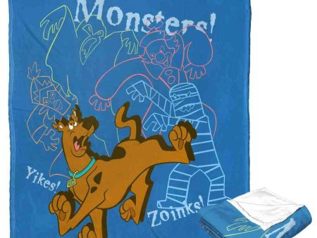 Warner Bros. Scooby-Doo Monsters Oh My Silk Touch Throw Blanket 50x60 Inches For Sale