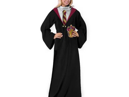 Warner Bros. Harry Potter Hogwarts Rules Silk Touch Comfy Throw with Sleeves 48x71 Inches Online Sale