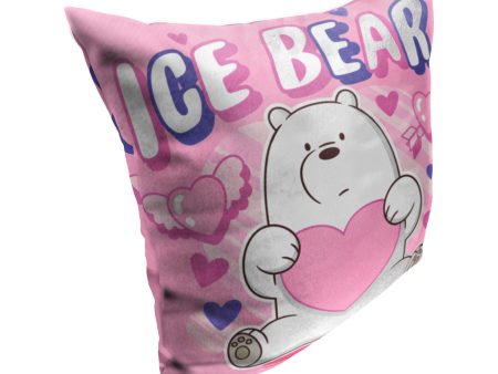 Cartoon Network We Bare Bears Ice Bear Throw Pillow 18x18 Inches Sale