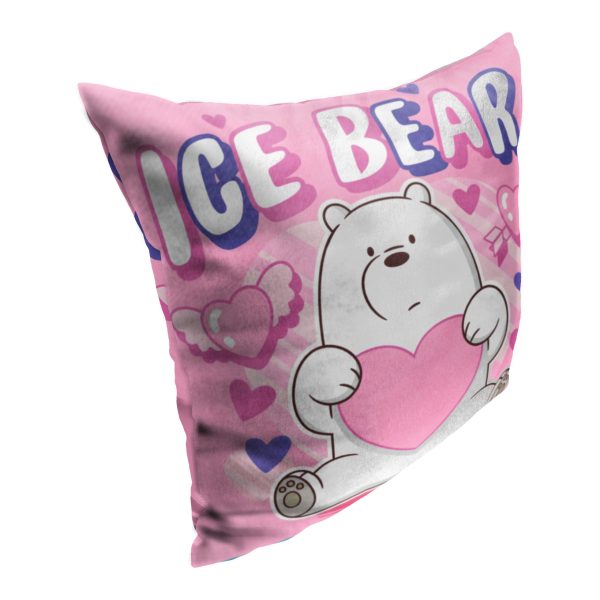 Cartoon Network We Bare Bears Ice Bear Throw Pillow 18x18 Inches Sale