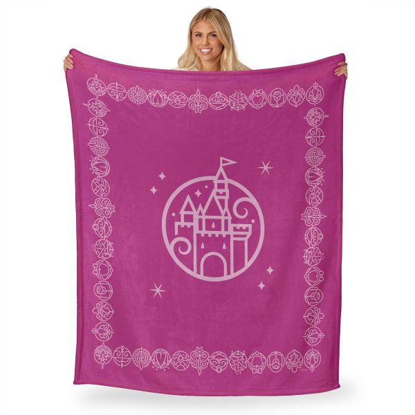 Disney Princesses Magic Castle Silk Touch Throw Blanket 50x60 Inches Online now