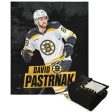 Boston Bruins David Pastrnak NHL Silk Touch Sherpa Throw Blanket 50X60 Inches For Discount