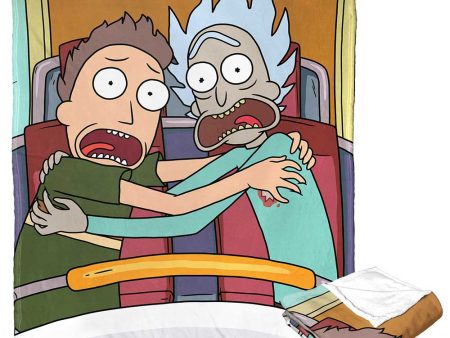 Warner Bros. Rick and Morty Hold On Silk Touch Throw Blanket 50x60 Inches Cheap