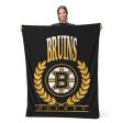 Boston Bruins NHL Plateau Silk Touch Throw Blanket 46X60 Inches For Discount