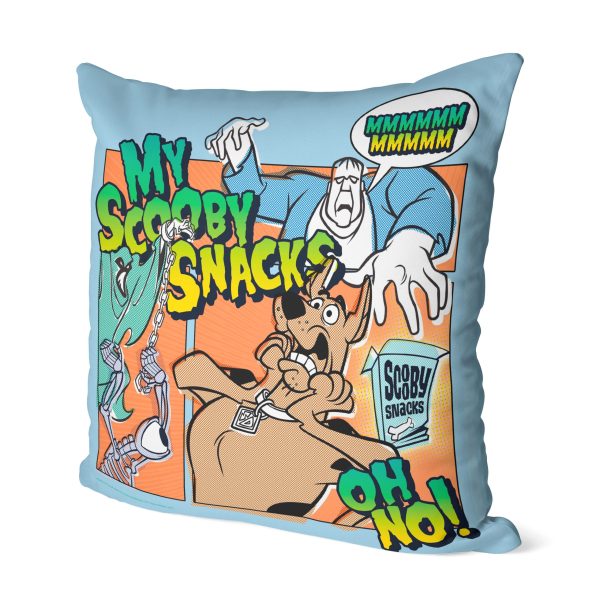 Warner Bros. Scooby-Doo Uh Oh My Scooby Snacks Throw Pillow 18x18 Inches on Sale