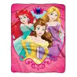 Disney Princesses Smart & Strong Silk Touch Throw Blanket 40x50 Inches Fashion