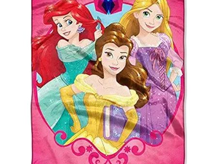 Disney Princesses Smart & Strong Silk Touch Throw Blanket 40x50 Inches Fashion