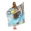 Warner Bros. Rick and Morty Holographic Chicken Silk Touch Throw Blanket 50x60 Inches For Discount