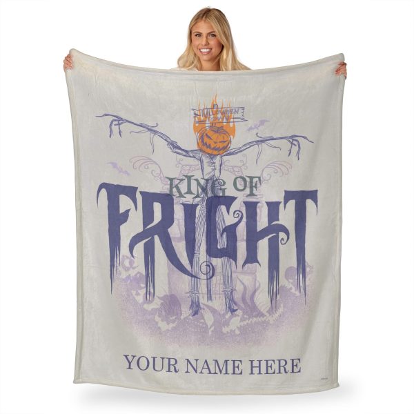 Disney Nightmare Before Christmas King of Fright Personalized Silk Touch Throw Blanket 50x60 Inches Online