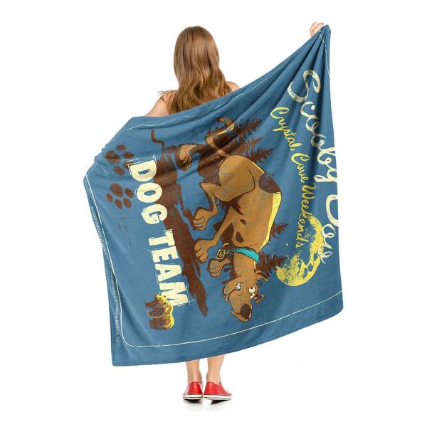 Warner Bros. Scooby-Doo Dog Team Silk Touch Throw Blanket 50x60 Inches For Sale