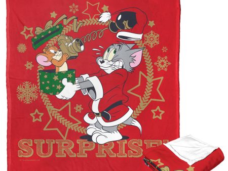 Warner Bros. Tom And Jerry Surprise Silk Touch Throw Blanket 50x60 Inches Sale