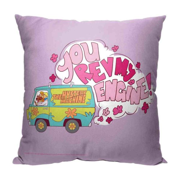 Warner Bros. Scooby-Doo Rev My Engine Throw Pillow 18x18 Inches For Discount