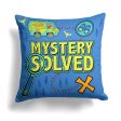 Warner Bros. Scooby-Doo Mystery Solved Map Throw Pillow 18x18 Inches Hot on Sale