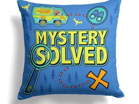 Warner Bros. Scooby-Doo Mystery Solved Map Throw Pillow 18x18 Inches Hot on Sale