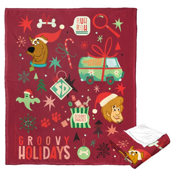 Warner Bros. Scooby-Doo Groovy Holidays Silk Touch Throw Blanket 50x60 Inches Discount