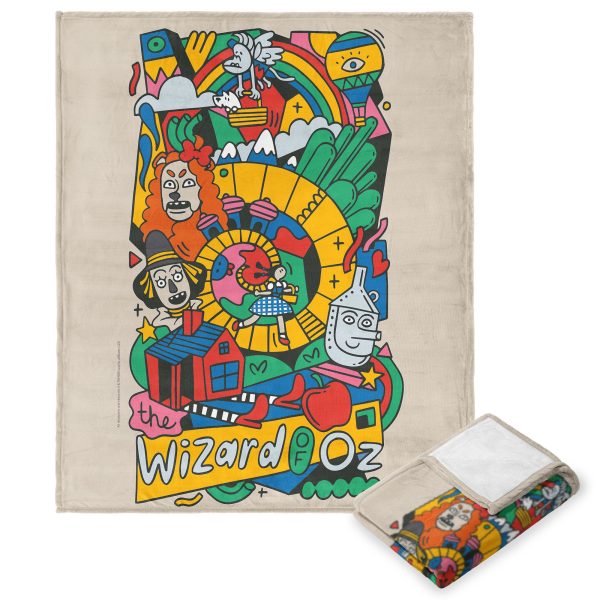 Warner Bros. WB 100 Funky Wiz Silk Touch Throw Blanket 50x60 Inches Fashion