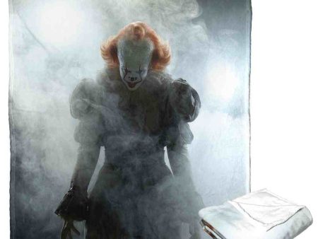 Warner Bros. It Chapter 2 Smokey Clown Silk Touch Throw Blanket 50x60 Inches For Cheap