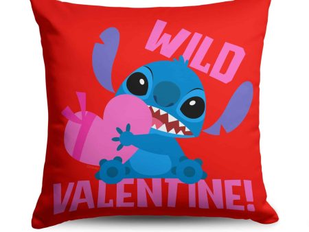 Disney Lilo and Stitch Wild Valentine Throw Pillow 18x18 Inches For Sale