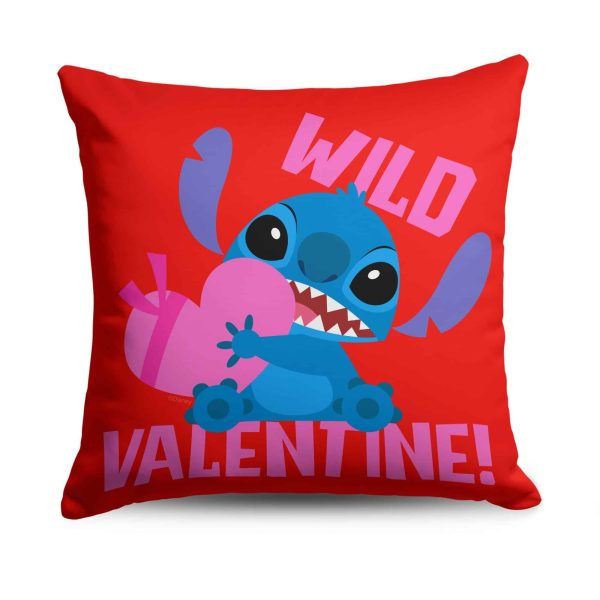 Disney Lilo and Stitch Wild Valentine Throw Pillow 18x18 Inches For Sale