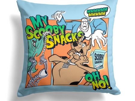 Warner Bros. Scooby-Doo Uh Oh My Scooby Snacks Throw Pillow 18x18 Inches on Sale