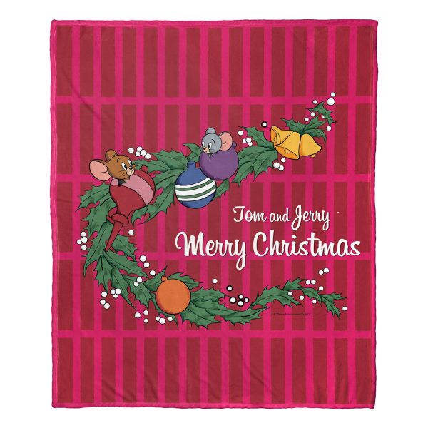 Warner Bros. Tom And Jerry Merry Christmas Silk Touch Throw Blanket 50x60 Inches Online now