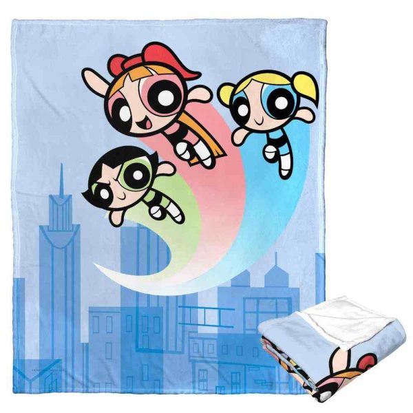 Cartoon Network Powerpuff Girls Protectors Of Townsville Silk Touch Throw Blanket 50x60 Inches Online Sale