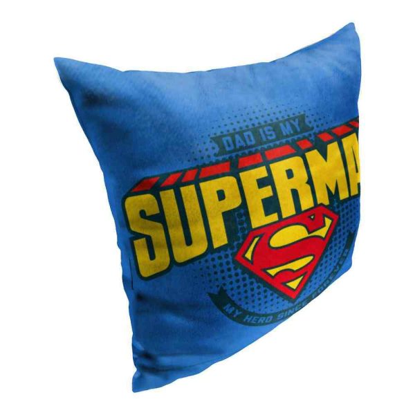 Warner Bros. Superman Dad Is Superrman Throw Pillow 18x18 Inches Supply