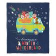 Warner Bros. Scooby-Doo Driving In A Winter Wonderland Silk Touch Throw Blanket 50x60 Inches Hot on Sale