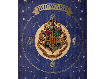 Warner Bros. Harry Potter House Of Hogwarts Micro Raschel Throw Blanket 46x60 Inches Supply