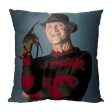 Warner Bros. Nightmare on Elm Street Freddy Poses Throw Pillow 18x18 Inches For Cheap