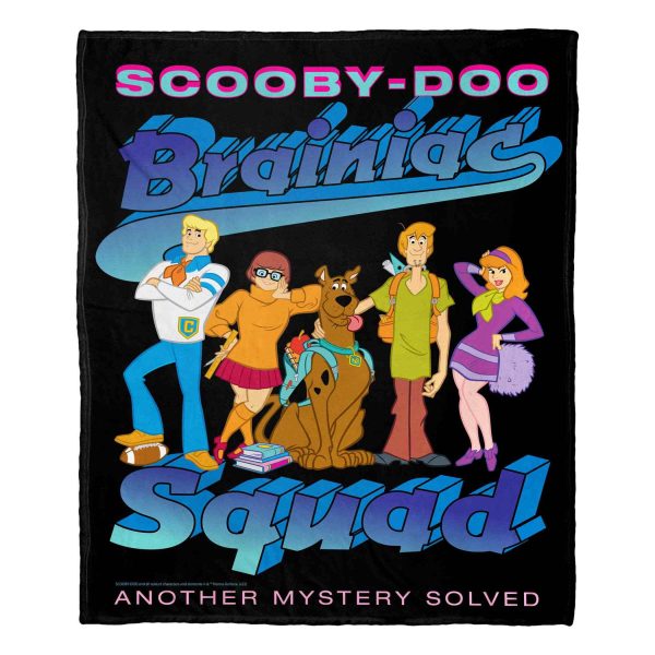 Warner Bros. Scooby-Doo Brainiac Squad Silk Touch Throw Blanket 50x60 Inches Discount