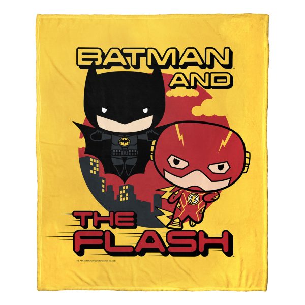 Warner Bros. The Flash Batman And Flash Silk Touch Throw Blanket 50x60 Inches Online Sale