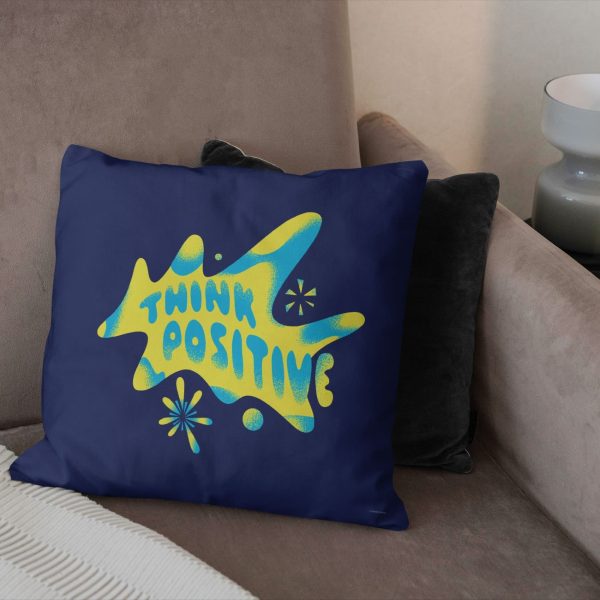 Disney Inside Out 2 Think Positive Throw Pillow 18x18 Inches Cheap